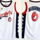Men's & Youth Penny Hardaway #6 Throwback 1996 Team USA Basketball Jersey White Stitched