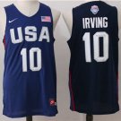 Men's & Youth Kyrie Irving #10 Olympics 2016 Dream Team USA BasketBall Jersey Navy