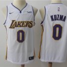 Men's & Youth Los Angeles Lakers #0 Kyle Kuzma White Basketball Swingmen Jersey
