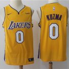 Men's & Youth Los Angeles Lakers #0 Kyle Kuzma Yellow Basketball Swingmen Jersey
