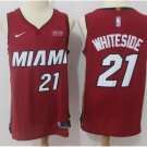 Men's & Youth Miami Heat #21 Hassan Whiteside Swingman Basketball Jersey Red