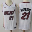 Men's & Youth Miami Heat #21 Hassan Whiteside Swingman Basketball Jersey White