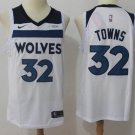 Men's & Youth Minnesota Timberwolves #32 Karl-Anthony Towns Basketball Jersey White