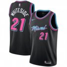 Men's & Youth Miami Heat #21 Hassan Whiteside Black Swingman Basketball Jersey