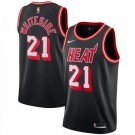 Men's & Youth Miami Heat #21 Hassan Whiteside Swingman Black Basketball Jersey