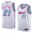 Men's & Youth Miami Heat #21 Hassan Whiteside White Swingman Basketball Jersey