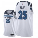 Men's & Youth Minnesota Timberwolves #25 Derrick Rose Basketball Jersey White