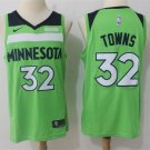 Men's & Youth Minnesota Timberwolves #32 Karl-Anthony Towns Basketball Jersey Green