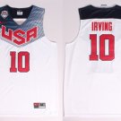 Men's & Youth Kyrie Irving #10 USA Dream Team 2014 Basketball World Cup Jersey White