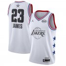 Men's & Youth Lakers #23 LeBron James 2019 All Star Game Basketball Jersey White