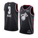 Men's & Youth Miami Heat #3 Dwyane Wade 2019 All Star Game Basketball Jersey Black