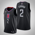 Men's & Youth Los Angeles Clippers #2 Kawhi Leonard Black Statement Stitched Jersey