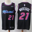 Men's & Youth Miami Heat #21 Hassan Whiteside Basketball Stitched Jersey Black City Edition