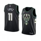 Men's & Youth Milwaukee Bucks #11 Brook Lopez Swingman Basketball Jersey Black