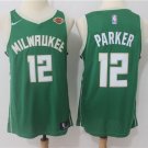 Men's & Youth Milwaukee Bucks #12 Jabari Parker Basketball Swingman Jersey Green