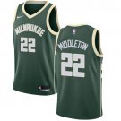 Men's & Youth Milwaukee Bucks #22 Khris Middleton Basketball Swingman Jersey Green