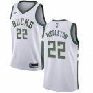 Men's & Youth Milwaukee Bucks #22 Khris Middleton Basketball Swingman Jersey White