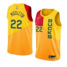 Men's & Youth Milwaukee Bucks #22 Khris Middleton City Edition Basketball Jersey Yellow