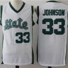 Men's & Youth Michigan State #33 Earvin Johnson White College Basketball Jersey