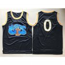 Men's & Youth Monstars #0 Alien Space Jam Movie Monsters Black Basketball Jersey