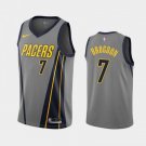 Men's & Youth Indiana Pacers #7 Malcolm Brogdon Gray City Basketball Jersey Stitched
