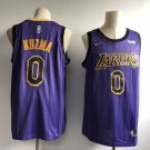 Men's & Youth Los Angeles Lakers #0 Kyle Kuzma Basketball Jersey Purple Stripes