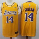 Men's & Youth Los Angeles Lakers #14 Brandon Ingram Yellow Basketball Jersey