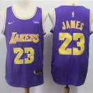 Men's & Youth Los Angeles Lakers #23 LeBron James Purple Basketball Swingmen Jersey