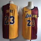 Men's & Youth Los Angeles Lakers 23# Lebron James Throwback Basketball Jersey Blue