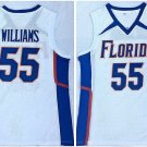 Men's & Youth Florida Gators 55# Jason Williams White College Basketball Jersey