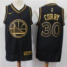 Men's & Youth Golden State Warriors #30 Stephen Curry Basketball Jersey Black Gold