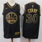 Men's & Youth Golden State Warriors #30 Stephen Curry Basketball Jersey Black Gold