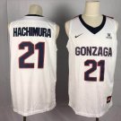 Men's & Youth Gonzaga Bulldogs #21 Rui Hachimura Basketball Jersey White Stitched