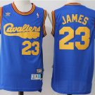 Men's & Youth Cleveland Cavaliers #23 Lebron James Throwback Basketball Jersey Blue