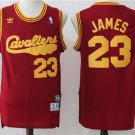 Men's & Youth Cleveland Cavaliers #23 Lebron James Throwback Basketball Jersey Red
