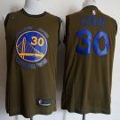 Men's & Youth Golden State Warriors #30 Stephen Curry Basketball Jersey Army Green