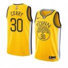 Men's & Youth Golden State Warriors #30 Stephen Curry Yellow Earned Edition Jersey
