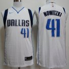Men's & Youth Dallas Mavaricks #41 Dirk Nowitzki White Swingmen Basketball Jersey