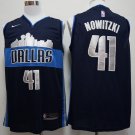 Men's & Youth Dallas Mavericks #41 Dirk Nowitzki Swingmen Basketball Jersey Navy