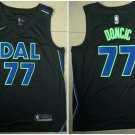 Men's & Youth Dallas Mavericks 77# Luka Doncic Black Swingmen Basketball Jersey