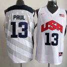 Men's & Youth Chris Paul #13 Throwback 2012 Team USA BasketBall Jersey White Stitched