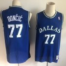 Men's & Youth Dallas Mavericks #77 Luka Doncic Throwback Basketball Jersey Blue