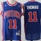 Men's & Youth Detroit Pistons #11 Isiah Thomas Throwback Basketball Jersey Blue