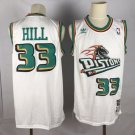 Men's & Youth Detroit Pistons #33 Grant Hill Throwback Basketball Jersey White