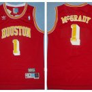 Men's & Youth Houston Rockets #1 Tracy McGrady Red Throwback Basketball Jersey