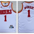 Men's & Youth Houston Rockets #1 Tracy McGrady Throwback Basketball Jersey White