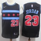 Men's & Youth Chicago Bulls #23 Michael Jordan Black Basketball Jersey City Edition