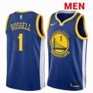 Men's & Youth Golden State Warriors #1 D'Angelo Russell Basketball Swingman Jersey Blue