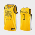 Men's & Youth Golden State Warriors #1 D'Angelo Russell Basketball Swingman Jersey Yellow