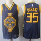 Men's & Youth Golden State Warriors #35 Kevin Durant City Edition Jersey Navy